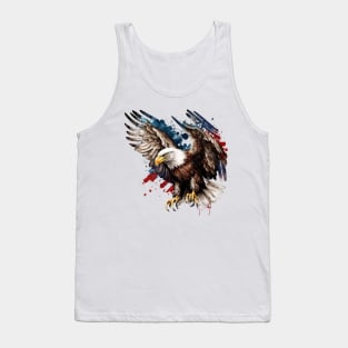 The American Eagle Watercolor design Tank Top